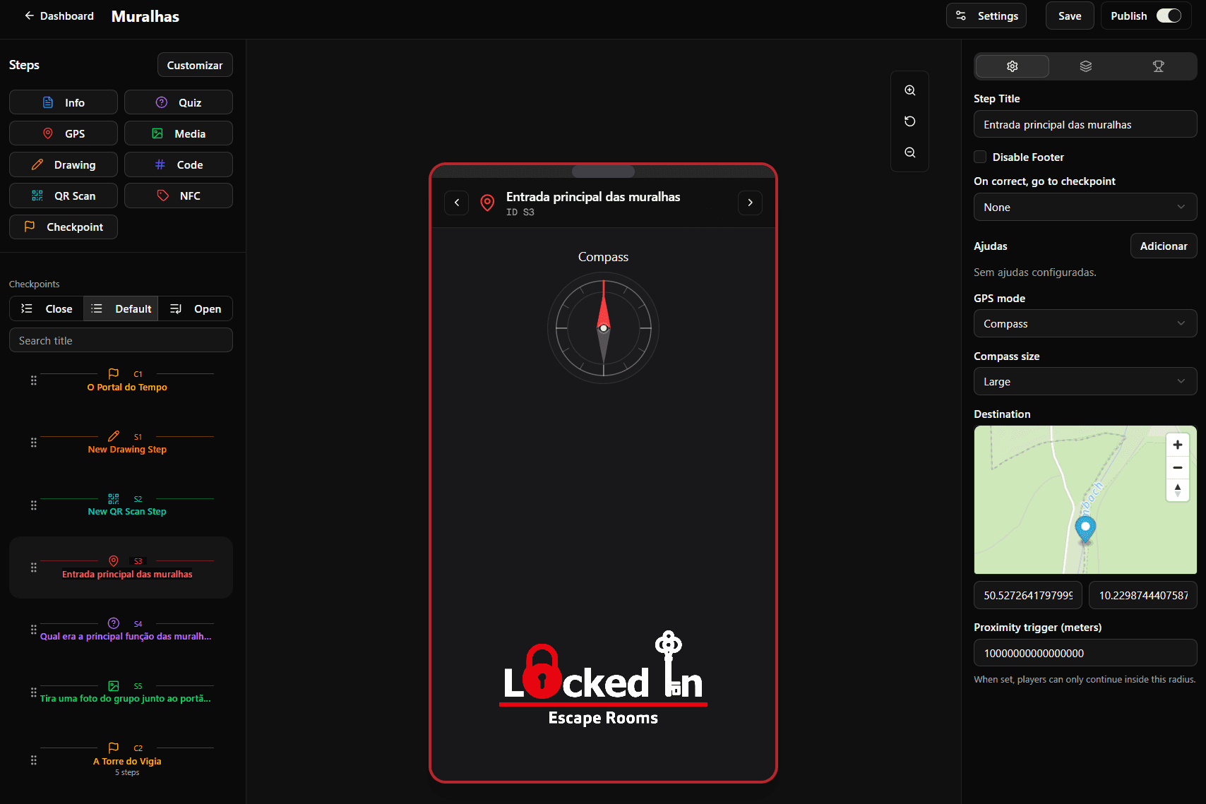QuestIt builder interface preview